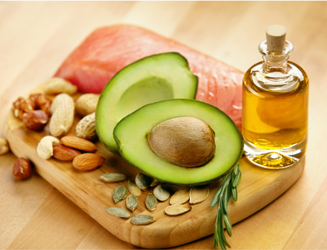 avocado nuts and olive oil