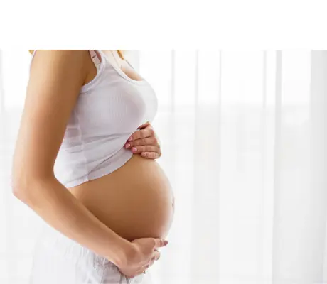 a pregnant woman